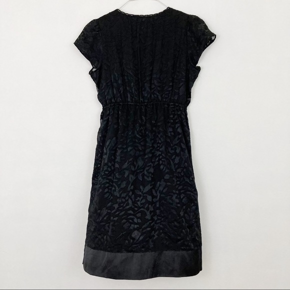 Motherhood Maternity Sheath Dress Medium Black Flo - Picture 2 of 5